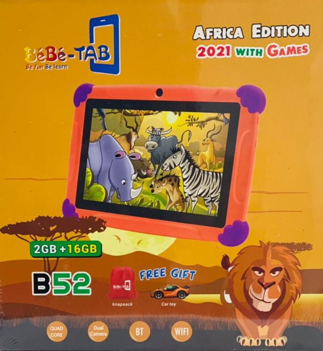 Tablette BeBe-Tab B52, pour enfants 7 pouces,2 Go de RAM - 16 Go